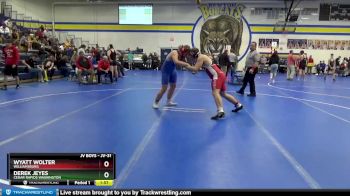 JV-31 lbs Round 2 - Wyatt Wolter, Williamsburg vs Derek Jeyes, Cedar Rapids Washington