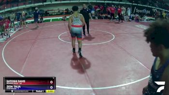 195 lbs Quarters & Wb (16 Team) - SATOSHI DAVIS, Nevada GOLD vs Zion Talia, Utah Black