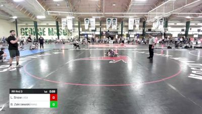 108 lbs Rr Rnd 3 - Liam Snow, Legacy Wrestling vs Brock Zakrzewski, Ranger Wrestling Club