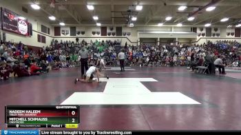 106 lbs Quarterfinal - Nadeem Haleem, Tinley Park (Andrew) vs Mitchell Schmauss, Crestwood