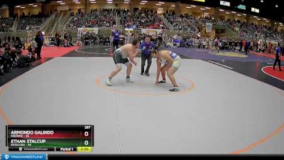 287 lbs Finals (8 Team) - Armondo Galindo, Mazama vs Ethan Stalcup, Estacada