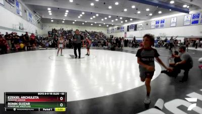 63 lbs Quarterfinal - Ezekiel Archuleta, Monster Garage vs Ronin Guizar, Powerline Wrestling