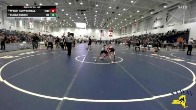 87 lbs Cons. Round 2 - Lucas Cianci, Club Not Listed vs Wyatt Cuppernell, Canandaigua Youth Wrestling Club