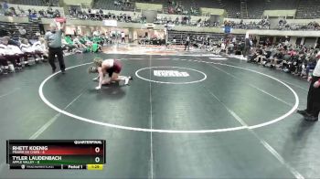 138 lbs Quarterfinals (8 Team) - Rhett Koenig, Prairie Du Chien vs Tyler Laudenbach, Apple Valley