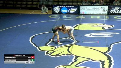 133 lbs Joey Fischer, Clarion vs Gavin Mundy, Bloomsburg