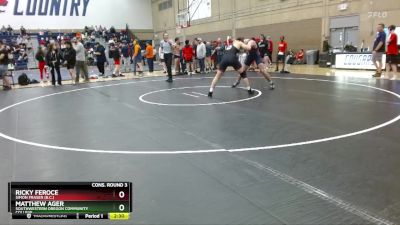 197 lbs Cons. Round 3 - Matthew Ager, Southwestern Oregon Community College vs Ricky Feroce, Simon Fraser (B.C.)