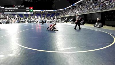 80 lbs Consy 3 - Nolan Johnston, West Greene vs Luca Sundo, Avonworth