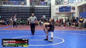 132 lbs Semifinal - Malachi Simmons, Defiance vs Hunter Douglas, Homestead