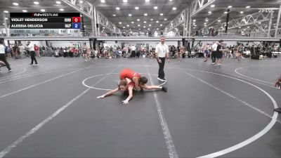 110 lbs Round 2 (6 Team) - Alessia DeLucia, Razor PinkWave vs Violet Henderson, Cordoba Trained