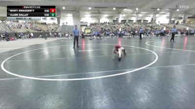 45 lbs Semifinal - Clark Ballay, McMinn Tribe vs Whitt Swaggerty, Vikings Wrestling Club