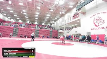 215 lbs 3rd Place Match - Luke Driedric, Arrowhead Union vs Austin Reading, Crown Point