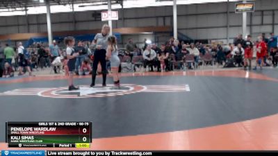 66-75 lbs Round 2 - Kali Simas, Hawk Wrestling Club vs Penelope Wardlaw, Small Town Wrestling