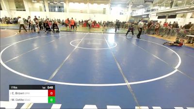 77 lbs Consi Of 16 #2 - Carter Brown, Springfield VT vs Walter Cotito, Doughboys WC