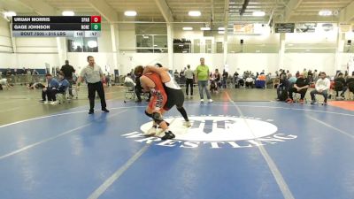 215 lbs Consi Of 8 #1 - Urijah Morris, Spartan WC vs Gage Johnson, None