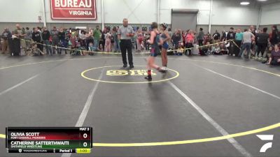 98-100 lbs Round 3 - Catherine Satterthwaite, Smithfield Wrestling vs Olivia Scott, Fort Chiswell Pioneers