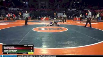 3 lbs Cons. Round 1 - Noah Quintana, Aurora (West Aurora) vs Tyler Starr, Bradley (Bourbonnais)