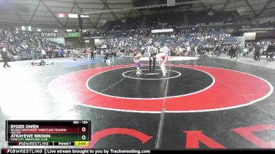 120 lbs Champ. Round 2 - Ryder Owen, Inland Northwest Wrestling Training Center vs Atrayewe Brown, Twin City Wrestling Club