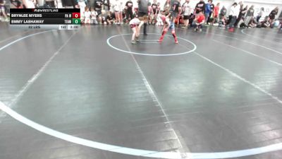 52 lbs Round Robin 1 - Emmy Lashaway, Team Ohio - G vs Brynlee Myers, PA West Yellow - G