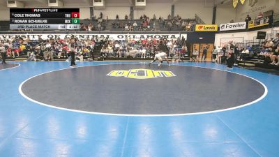 141 lbs 3rd Place Match - Cole Thomas, Thomas More vs Ronan Schuelke, McKendree