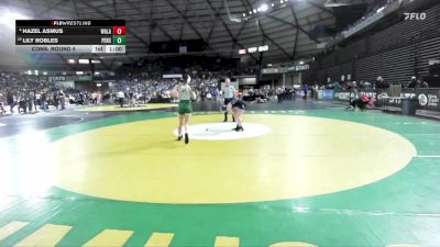 Girls 3A 115 lbs Cons. Round 5 - Lily Robles, Peninsula (Girls) vs Hazel Asmus, Walla Walla (Girls)