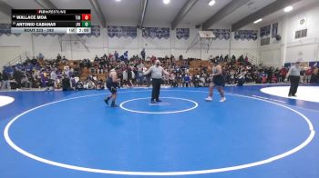 289 lbs Champ. Round 1 - Antonio Cabanas, JFK vs Wallace Moa, Tennyson