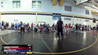 126 lbs Cons. Round 3 - Landon Stranger, Unattached vs Sebastien Jean, Warren Wrestling Academy