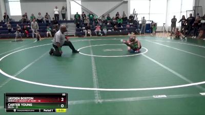 85 lbs Round 5 (6 Team) - Carter Young, Delta vs Jayden Boston, Akron St. Vincent St. Mary