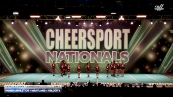 Power Athletics - Maryland - Velocity [2026 L2 Youth - Small - A Day 1] 2026 CHEERSPORT National All Star Cheerleading Championship