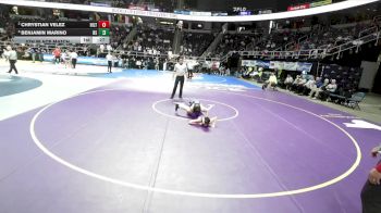 I-103 lbs 5th Place Match - Chrystian Velez, Hilton vs Benjamin Marino, Bay Shore