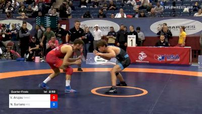 57 kg Quarterfinal - Vitali Arujau, Titan Mercury Wrestling Club vs Nick Suriano, NYC RTC