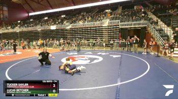 78 lbs Champ. Round 1 - Cheston Kimes, Thermopolis Wrestling Club vs Isaac Reynolds, Windy City Wrestlers