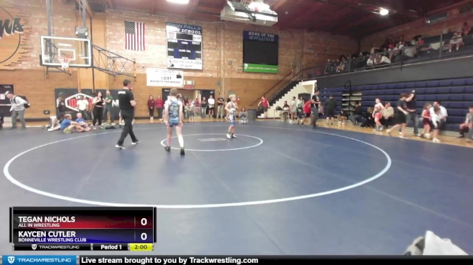 98 lbs Round 4 - Kaycen Cutler, Bonneville Wrestling Club vs Tegan ...