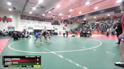 105 lbs Quarterfinal - Alexa Herrera, Buchanan vs Aubrey Soto, Camarillo