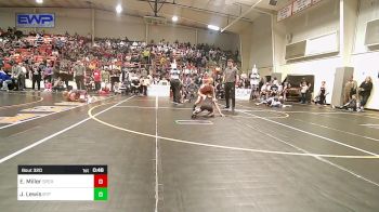 70 lbs Quarterfinal - Easton Miller, Sperry Wrestling Club vs Jonny Lewis, Tulsa Blue T Panthers