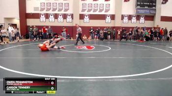 93-100 lbs Quarterfinal - Carson Tennery, Red Cobra WA vs Owen Pennington, Center Grove WC