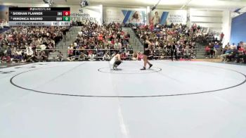 155 lbs 1st Place Match - Siobhan Flanner, Shawnee Mission South vs Veronica Madrid, Derby