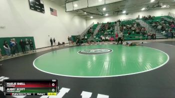 100 lbs Cons. Round 3 - Aubry Scott, Thunder Ridge vs Maelie Snell, Pinedale