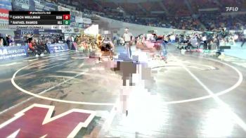 5A Boys 285 lbs Champ. Round 1 - Casch Wellman, Redmond Boys vs Rafael Ramos, Hillsboro Boys