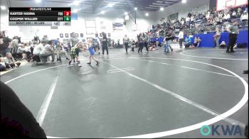 46 lbs Consi Of 8 #2 - Karter Hanna, Piedmont vs Cooper Waller, Standfast