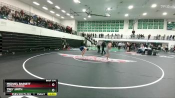132 lbs Semifinal - Trey Smith, Cody vs Michael Bassett, Greybull/Riverside