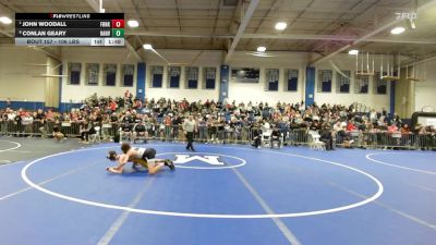 106 lbs Quarterfinal - John Woodall, Franklin vs Conlan Geary, Hanover