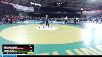 54 lbs Quarterfinal - Delaney Miller, Deer Park Ironman Wrestling Club vs Miranda Hill, Olympia Wrestling Club