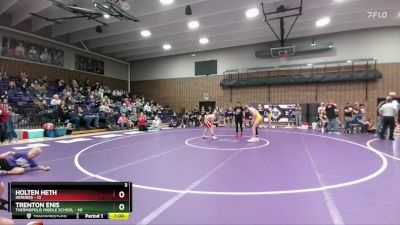 110 lbs Round 3 (6 Team) - Holten Heth, Herders vs Trenton Enis, Thermopolis Middle School