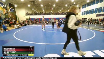 215 lbs Champ. Round 1 - Tyler Sloan, Columbia (Burbank) vs James Vincent, Lake City