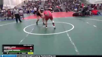 150 lbs Cons. Round 2 - Katherine Herrera, Cerritos vs Andrea Lopez, Desert Mirage