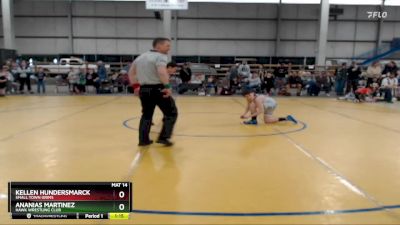 105 B Round 2 - Kellen Hundersmarck, Small Town Grims vs Ananias Martinez, Hawk Wrestling Club