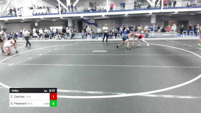 141 lbs Consi Of 16 #2 - Zack Zeamer, Lock Haven University vs Deon Pleasant, Drexel