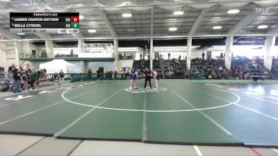 145 lbs Champ. Round 1 - Amber Hunter-Snyder, Frostburg State vs Bella Cyrkiel, John Carroll