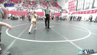 52-55 lbs Rr Rnd 2 - Obadiah Boyd, Harrah Little League Wrestling vs Emilie Lawler, Midwest City Bombers Youth Wrestling Club