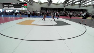 150-I lbs Consi Of 16 #1 - Mason Cronin, Unattached vs Jayden Rosado, Truman Rams